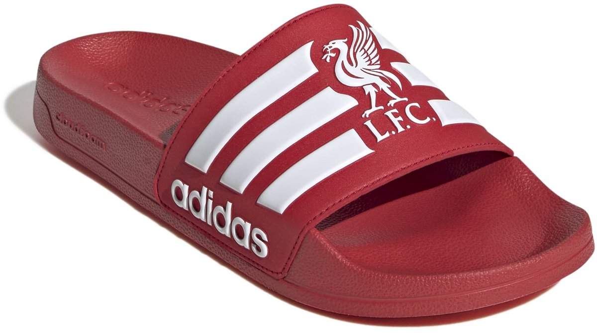 Liverpool Adidas slippers Adilette rood/wit UK (maat 40,5) bol