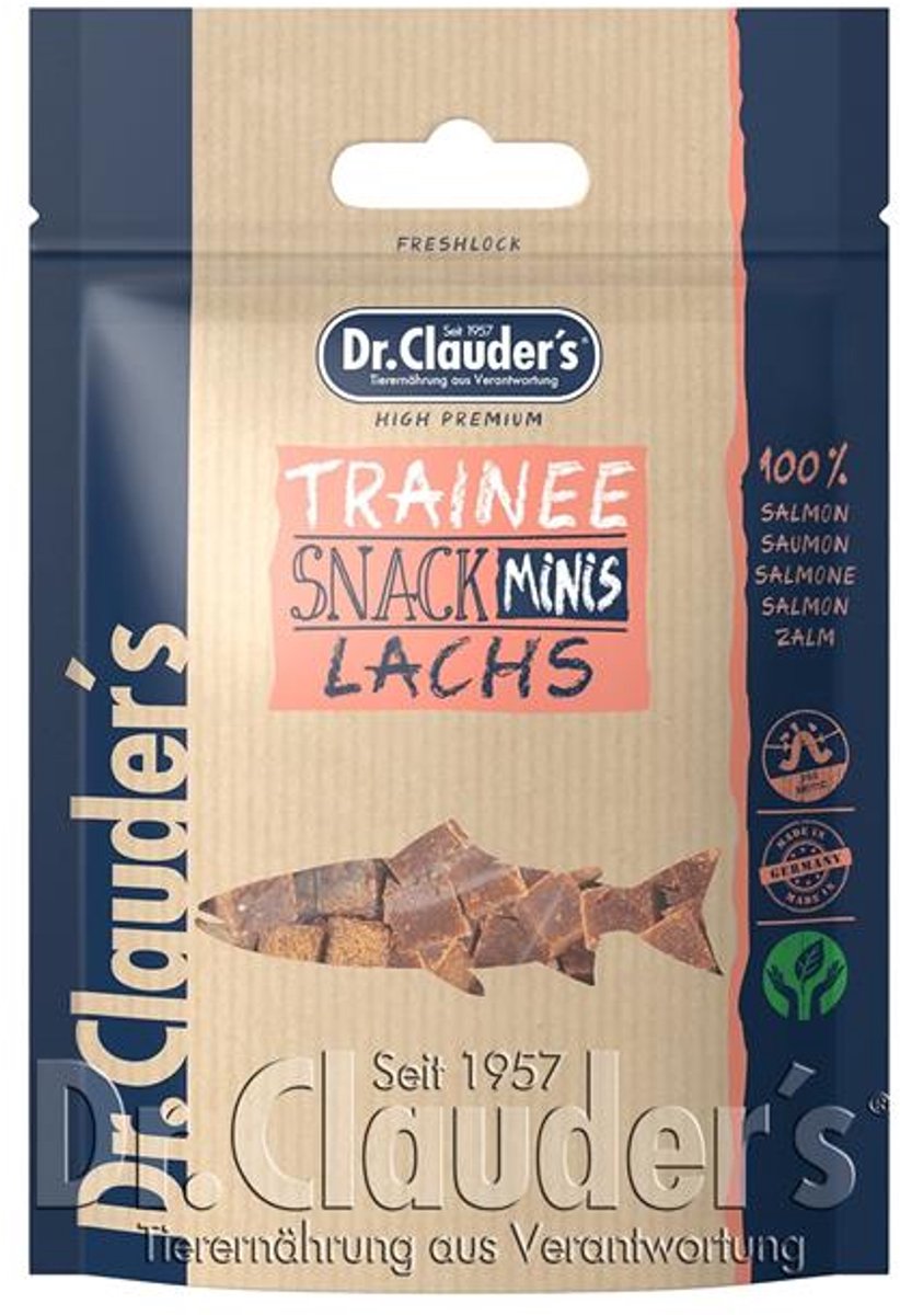 Dr Clauder's Hond - Trainee Snack Minis 10x80g - Zalm