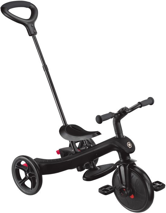 Driewieler - Globber Trike 4 in 1 in Black - zwart - 4in1 converteerbaar - met duwstang - vanaf 10 maanden tot 5 jaar van Merkloos — afbeelding 5