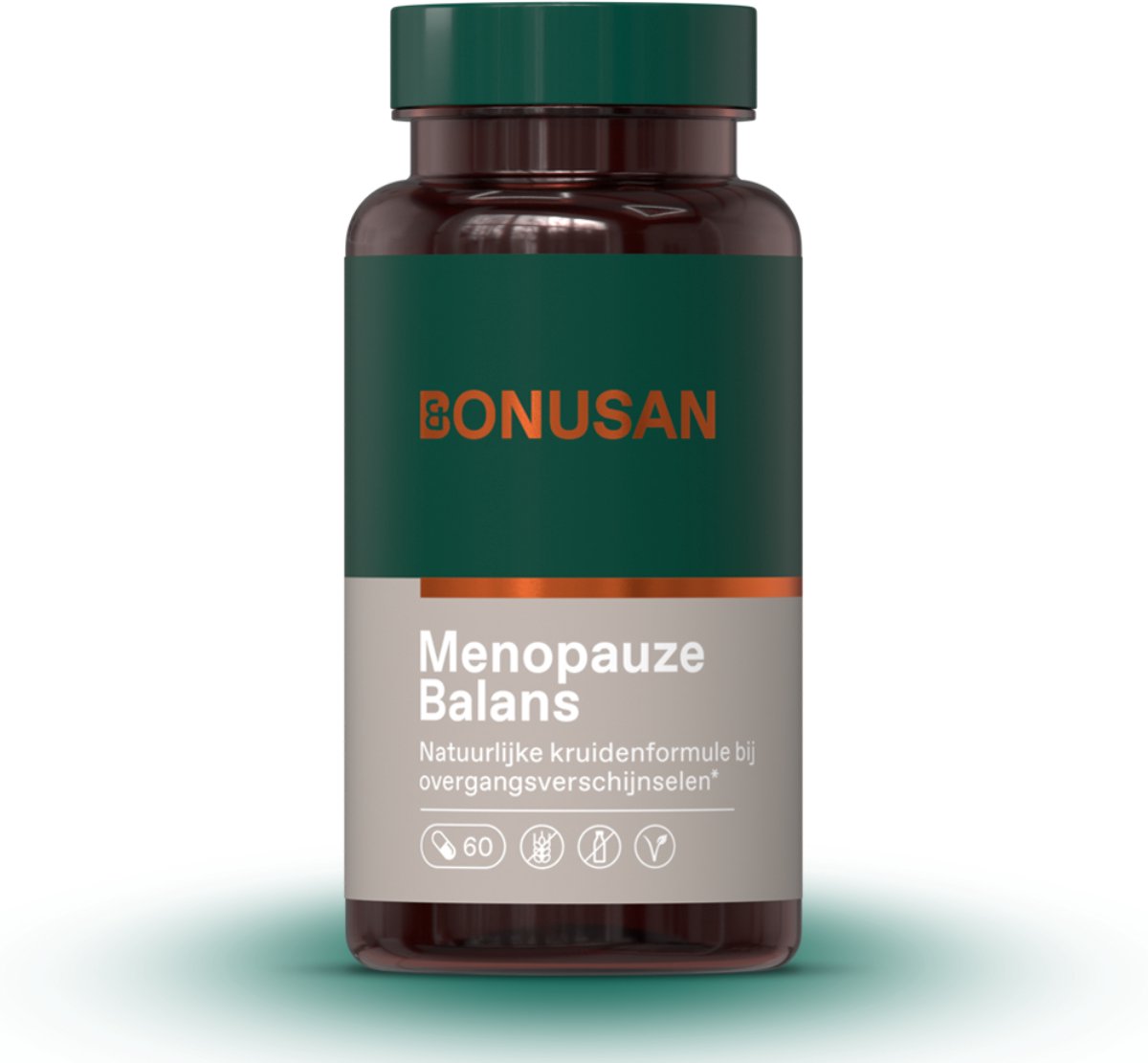 BONUSAN Menopauze Balans – 60 Capsules - Tabletten bij Overgangsverschijnselen– Met Rode Klaver, Echte Salie, Maca, Hop en Dong Quai – Zonder Synthetische Hormonen