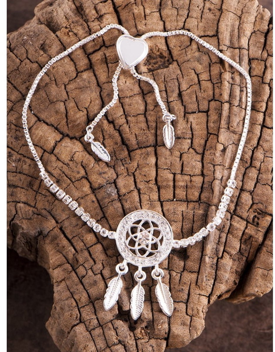 Armband droomvanger verzilverd