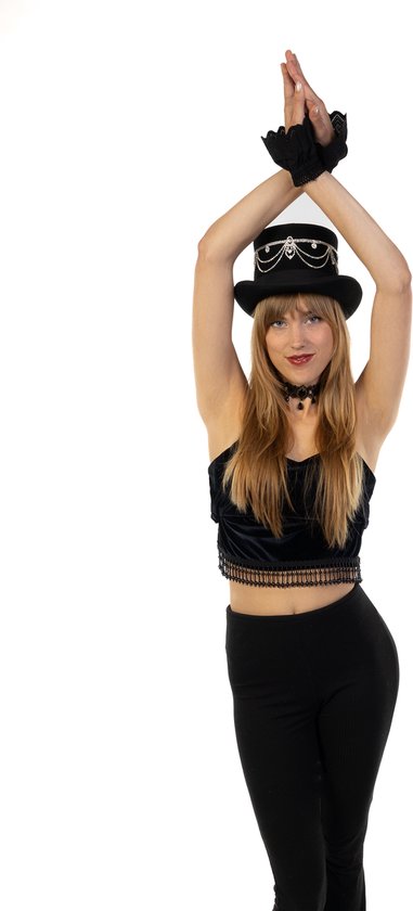 Carnaval verkleed hoge hoed - zwart - heren - Aristocraat | Fun en Feest