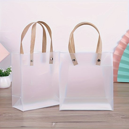 YUVKIN 100 stuks cadeauzakjes, extra dik, 2,36 mil, herbruikbare