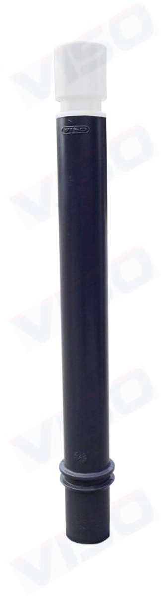 Flexibele paal met geheugenvorm PMR 80 mm/1310 mm – bolkop – om in te betonneren – zwart RAL9005