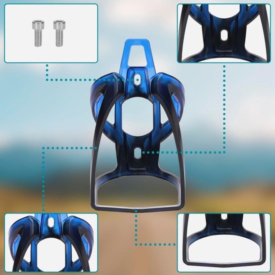 2 Stuks Bidonhouder Racefiets - Bidonhouder - Fleshouder - Bidonhouder Fiets - Drinkflessenhouder Fiets - Bidonhouder Racefiets - Fiets Beker Houder - Met Montagesleutel En Schroeven - Voor Fiets / Racefiets / Mountainbike / Kinderwagen / Buggy van Merkloos — afbeelding 3