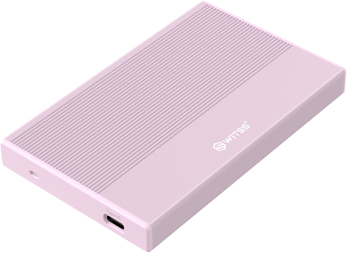 Switss® - 2.5" HDD/SSD Behuizing - USB-C | USB-A - UASP - 4TB - Roze