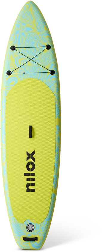 Nilox SUP Wai 335x84x15 cm – Inclusief Peddel & Pomp – Voor Beginners en Gevorderden – Draagvermogen tot 150 kg
