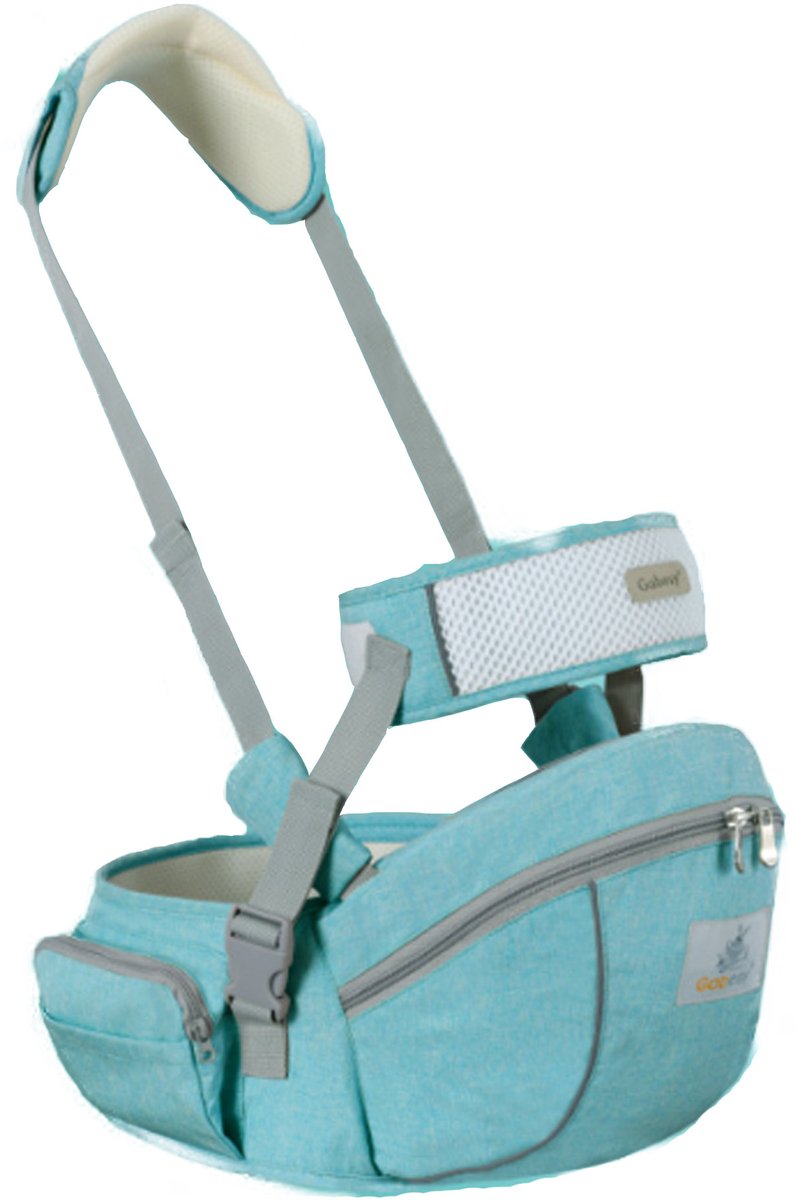 Baby Draagzak Taille Kruk - Met Schouderbanden, Dubbele Veiligheidsgordel & Ergonomisch， Grote Capaciteit, Lightgewicht & Stevig Construeerd