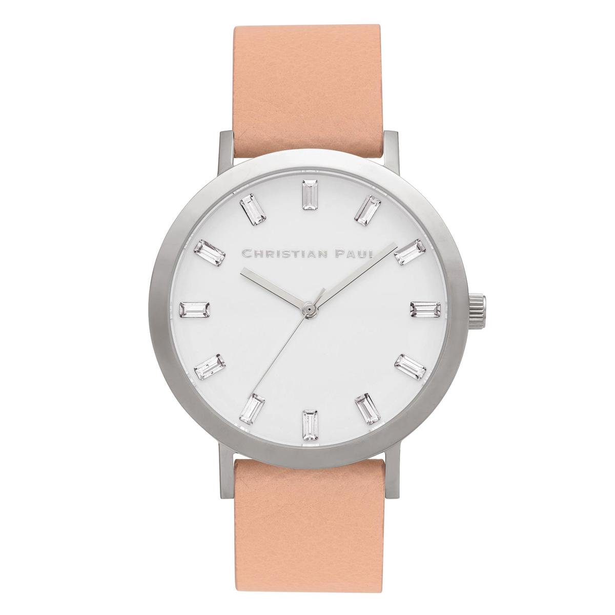Christian Paul - Airlie Luxe 43 MM - Silver / Nude