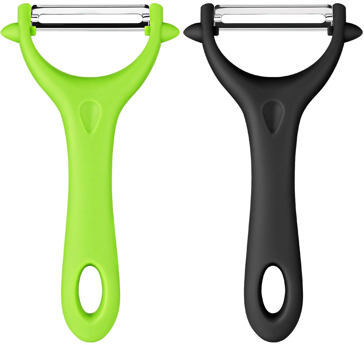 Ibenzoa® 2 Stuks Universele Dunschiller - Roestvrij Stalen Groenteschiller met Y-Vorm