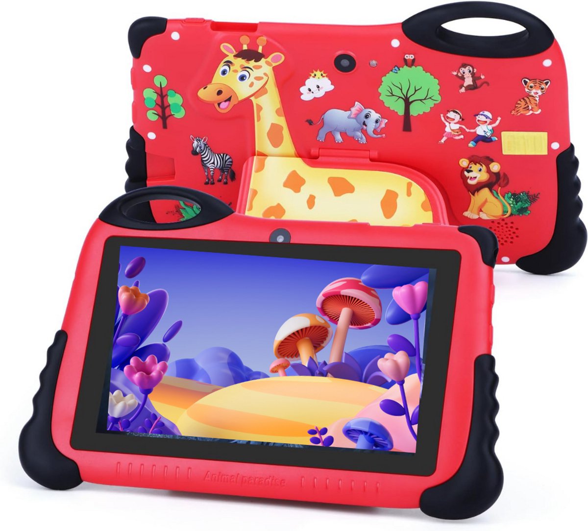 CLVP® Kindertablet Vanaf 3 Jaar - Tablet Kinderen - Kinderspeelgoed - Rood