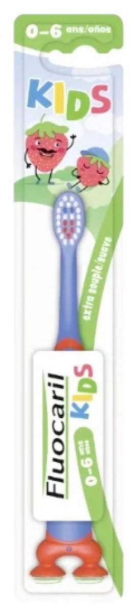 Goedkoopste Fluocaril Kindertandenborstel 2-6 Jaar Extra Zacht (Kleur Blauw en rood