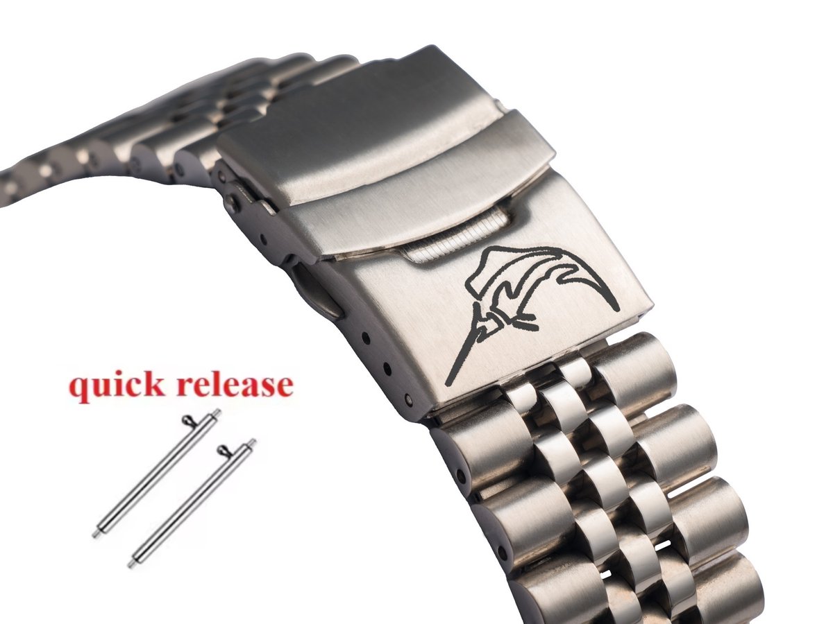 Quick Release Jubilee horlogeband met Marlin voor Casio MDV 106