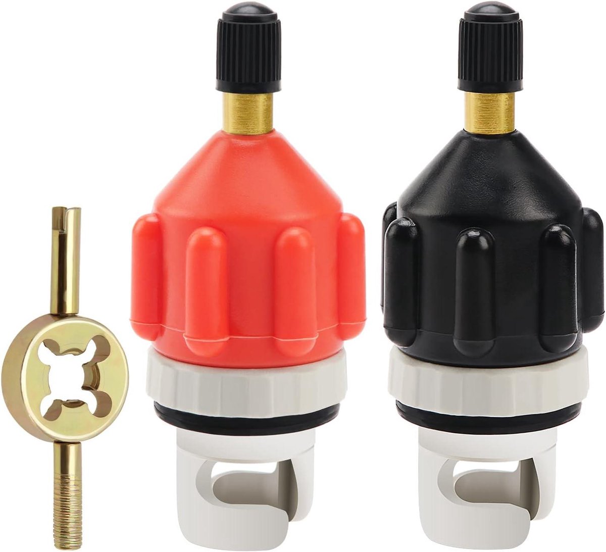 Opblaasbare Boot SUP Pompadapter - Set van 2 - Handige Luchtklep Adapter voor SUP en Opblaasbare Boot - Geschikt voor Stand Up Paddle Board en Opblaasbaar Bed - Eenvoudig op te blazen