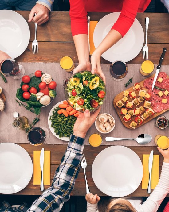 HaWare Bestekset, 36-delig, roestvrij staal, met steakmessen voor 6 personen, moderne eetbesteksset met hamergreep, mes, vork, lepelset voor thuis/ restaurant, vaatwasmachinebestendig