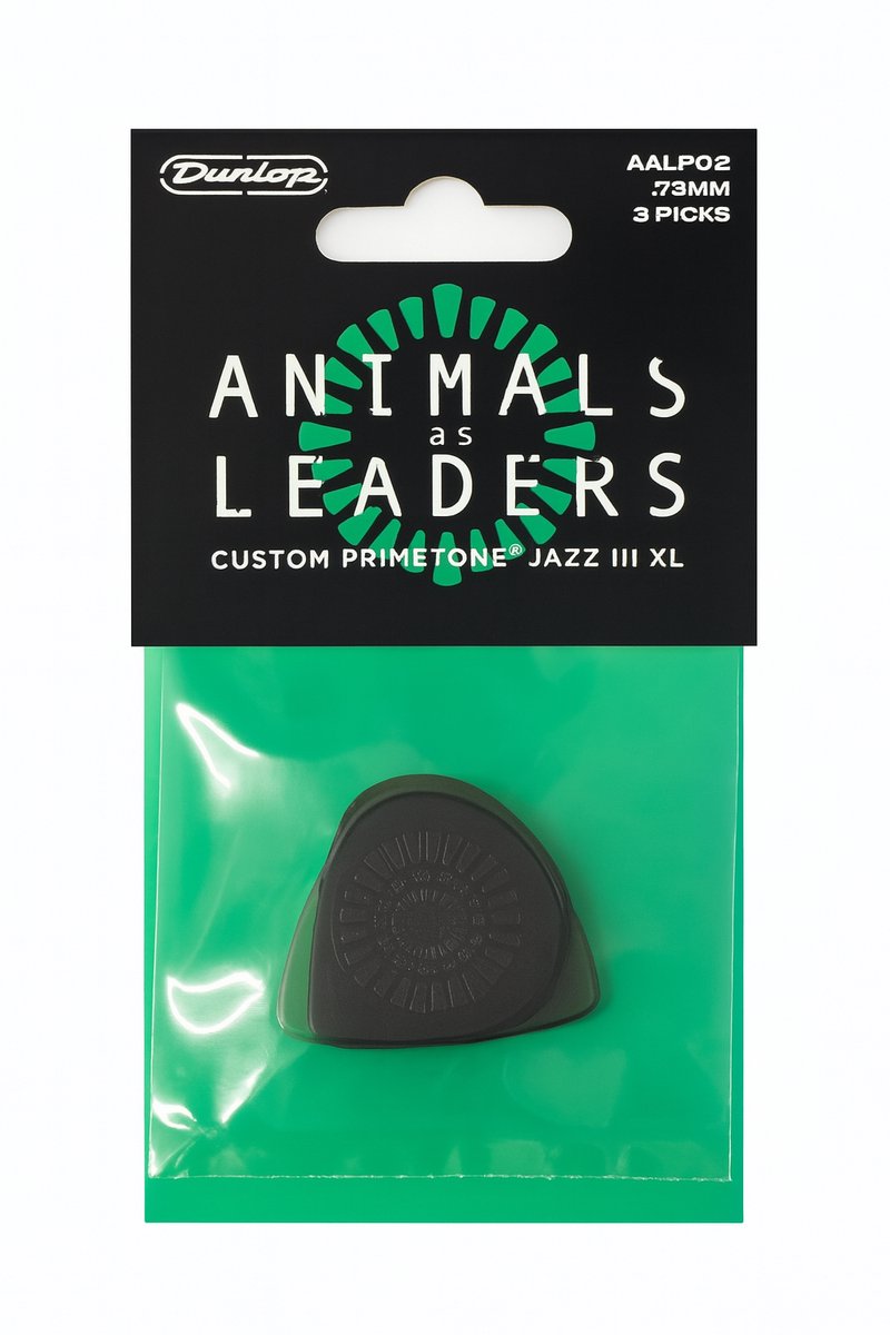 Jim Dunlop - Animals as Leaders - Plectrum - Primetone Jazz III XL - 0.73 mm - 3-pack