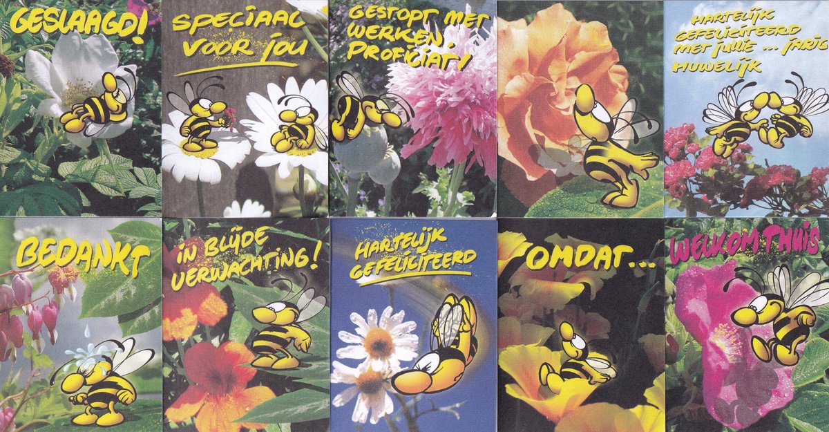 Bloemenkaartjes - 250 Stuks – Mini Kaartjes - 5 x 6.5 cm – Diverse Teksten – Bloemist - Kadootjes - BK-004