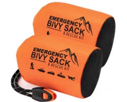 Noodslaapzak - Survival Bivakzak - Herbruikbaar - Noodpakket EHBO - Thermisch Warmte Reflecterend - Rode Kruis - Noodpakket - Overleving - Noodradio - Kamperen - Hiken - Waterdicht - Set van 2