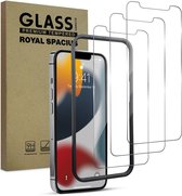 Protection d'écran pour iPhone 13 Pro Max - Avec outil d'alignement - Verre trempé - Protection d'écran en Tempered Glass - 3 pièces