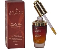 SolaVita Zelfbruiner Drops voor Gezicht | Natuurlijke Bruine Teint | Vitamine E | 30 ml