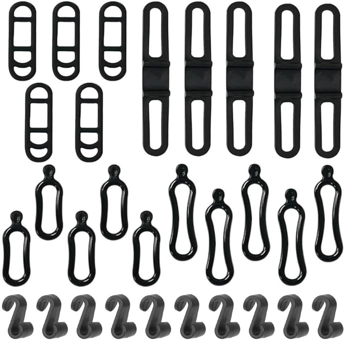 Allecto Plus - Siliconen armband fiets: 30 stuks elastische banden - rubber fietshouder - zaklamp accessoires luidsprekers - fietsen