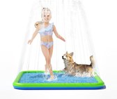 Sprinkler Pad voor honden en kinderen - Verdikte hondenspatmat voor de zomer buiten tuin (170cm)