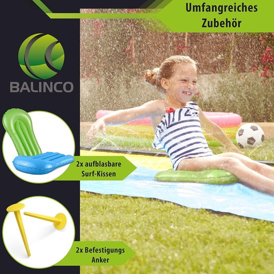 RFWR® Grote waterglijbaan voor 2 personen met Boogie Boards - Perfect voor de zomer