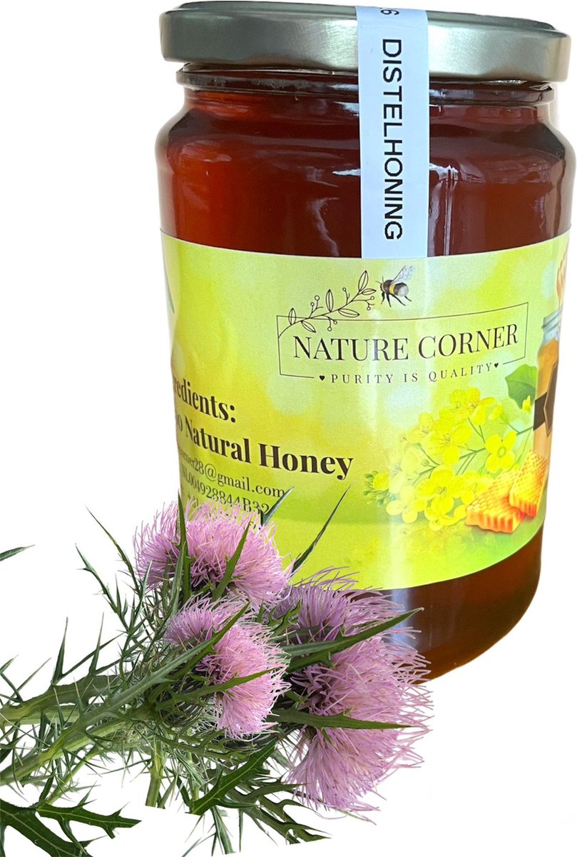 Distelhoning | Thistle Honey | Miel de Chardon | عسل الشوكيات – 100% Puur & Natuurlijk | Rauw & Onverhit | 450g