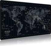 -muismat XL (900x400x3mm) Multifunctionele gaming-muismat XXL groot bureaukussen Antislip textuuroppervlak voor computer Kantoor Gamer Map World