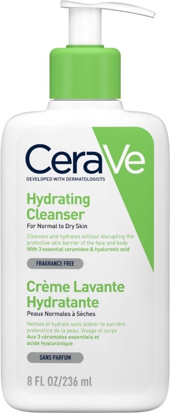 CeraVe Hydraterende Reinigingscrème - voor een normale tot droge huid - 236ml