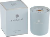 J-Line bougie parfumée - verre - bleu clair – medium – 80H