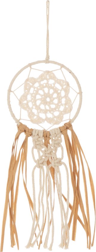 J-Line dromenvanger Macrame - katoen - ecru/naturel - small