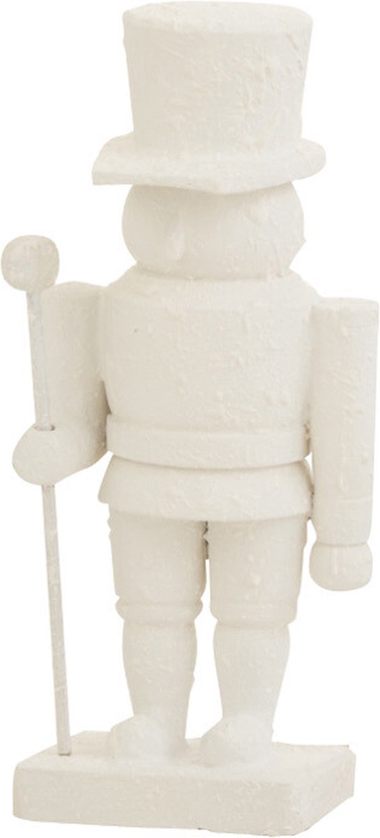 figuur Notenkraker Sneeuw - hout - wit - small