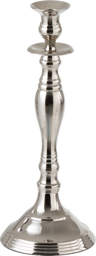 Bougeoir J-line Classic Aluminium Argent Petit