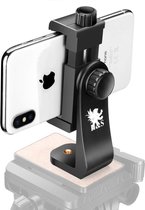 H&S Mobiele Telefoon Statief Mount Houder Adapter Beugel Smartphone Klem voor Ring Licht iPhone Samsung 360 ° Rotatie