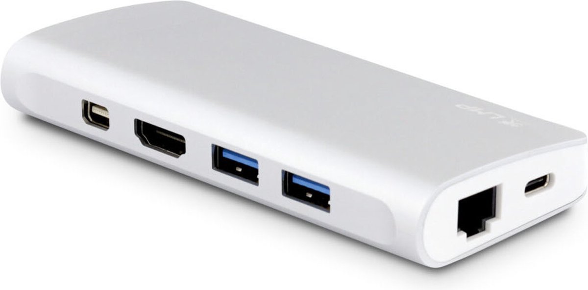 LMP 18645 laptop dock & poortreplicator USB 3.2 Gen 1 (3.1 Gen 1) Type-C Zilver