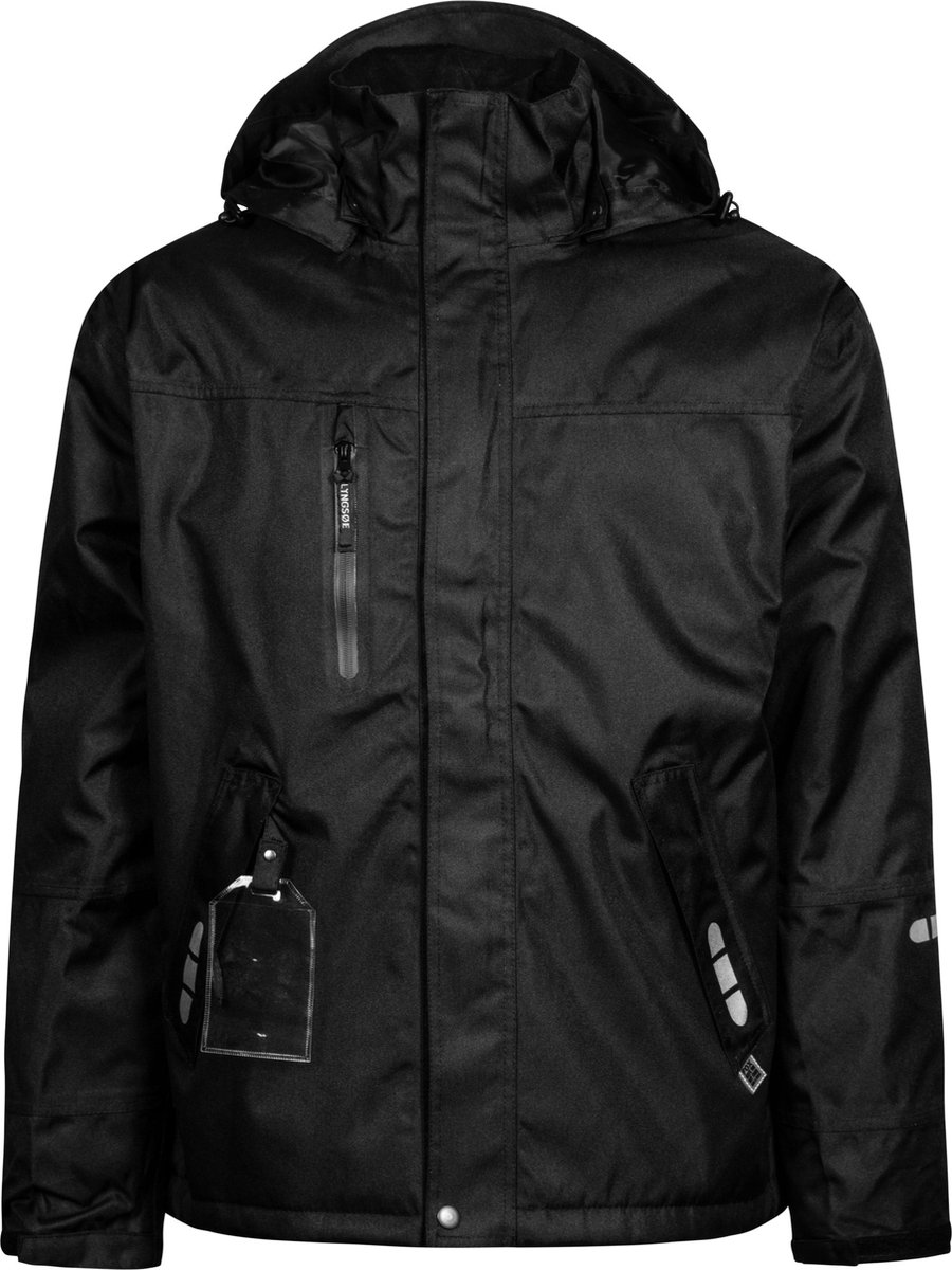 Zwarte ademende winter regenjack van Lyngsøe Rainwear XL