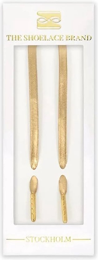 Veters plat - goud metallic - 120cm veters voor wandelschoenen, werkschoenen en meer