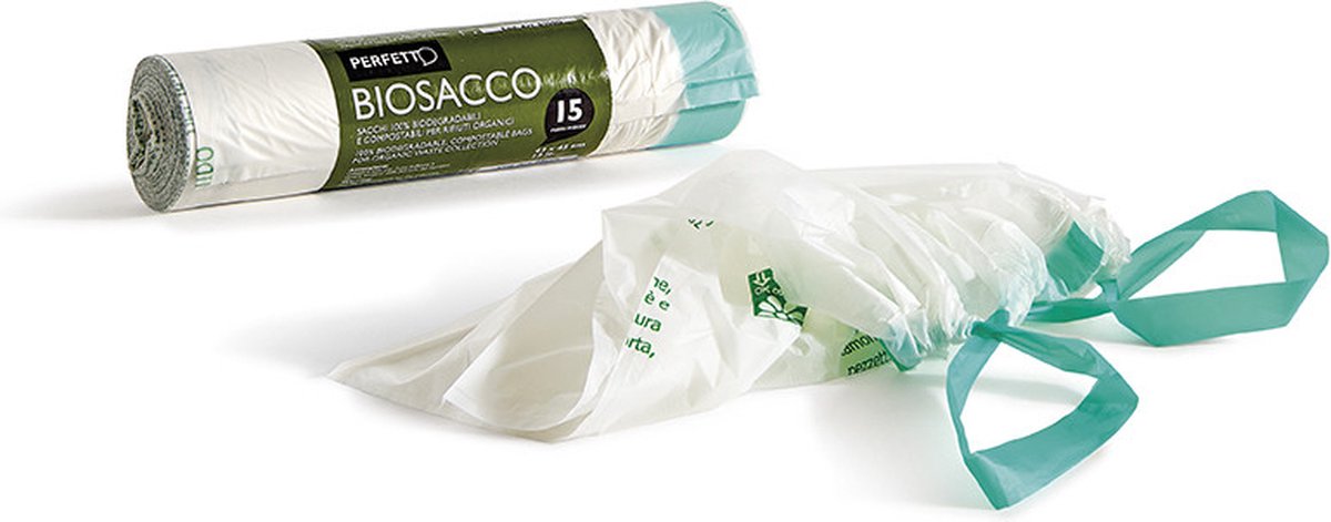 Perfetto Biosacco afvalzak 10 l Doorschijnend 15 stuk(s)