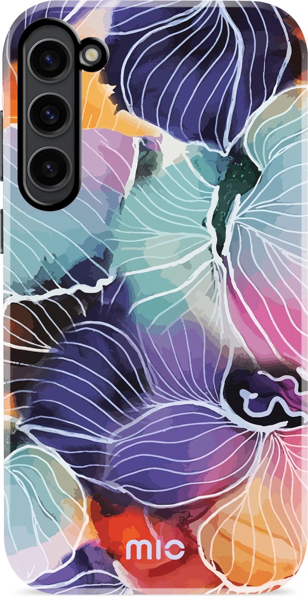 MIO MagSafe Samsung Galaxy S23 Hoesje | Hard Shell Back Cover | Geschikt voor MagSafe | Flowers