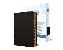 RVR 1960 Biblia de estudio Dake, tamaño grande, piel negra CON ÍNDICE / Spanish RVR 1960 Dake Study Bible, Large Size, Black Leather, Index