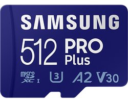 Samsung PRO Plus MicroSDXC 512GB - Geheugenkaart