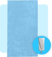 Serviette de plage Funnies XL | Bleu | 100 x 200 cm | 500 grammes / m2 | Nettoyage de sauna