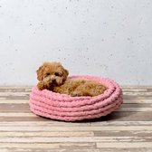 Lord Lou Luxe Hondenkussen - Hondenmand Lisa - Pink - Maat s 50x50x16