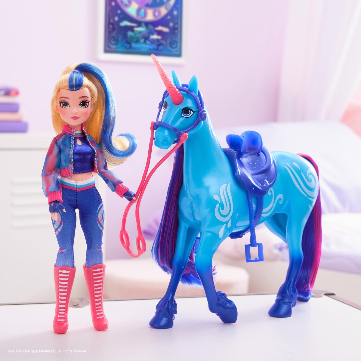 Unicorn Academy – Pop Isabel - met 5 modeaccessoires en borstel — cadeau in Spellen & Speelgoed - foto 7
