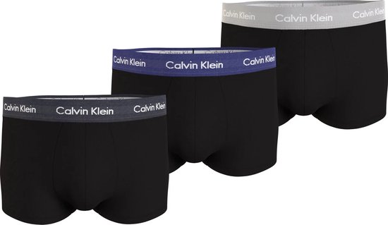 Calvin Klein - Heren - 3-Pack Low Rise Trunk Boxershort - Zwart - XL