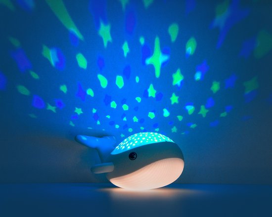 MEGALight- WILLY WHALE- sympathiek nachtlampje - projectorfunctie op autotimer van MEGA — afbeelding 5