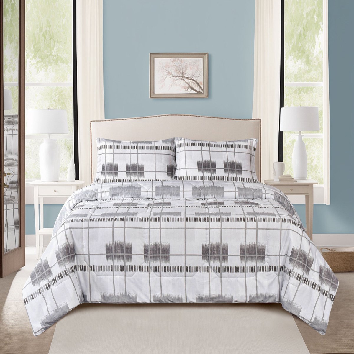 Dekbed zonder overtrek 240x220cm | incl. kussenslopen | Dessin Gloria | Zomerdekbed 200gr./m2