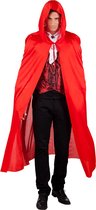 New Age Devi - Cape Dawn rood: de perfecte vampierlook voor volwassenen tijdens Halloween en horrorfeesten!
