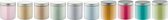 Scrubzout Rainbow - 300 gram - set van 10 verschillende geuren - Aluminium Deksel - Rozen, Vanille, Amandel, Eucalyptus, Lavendel, Opium, Appel-Kaneel, Fruity Melon, Hamam en Zen Moment - Hydraterende Lichaamsscrub